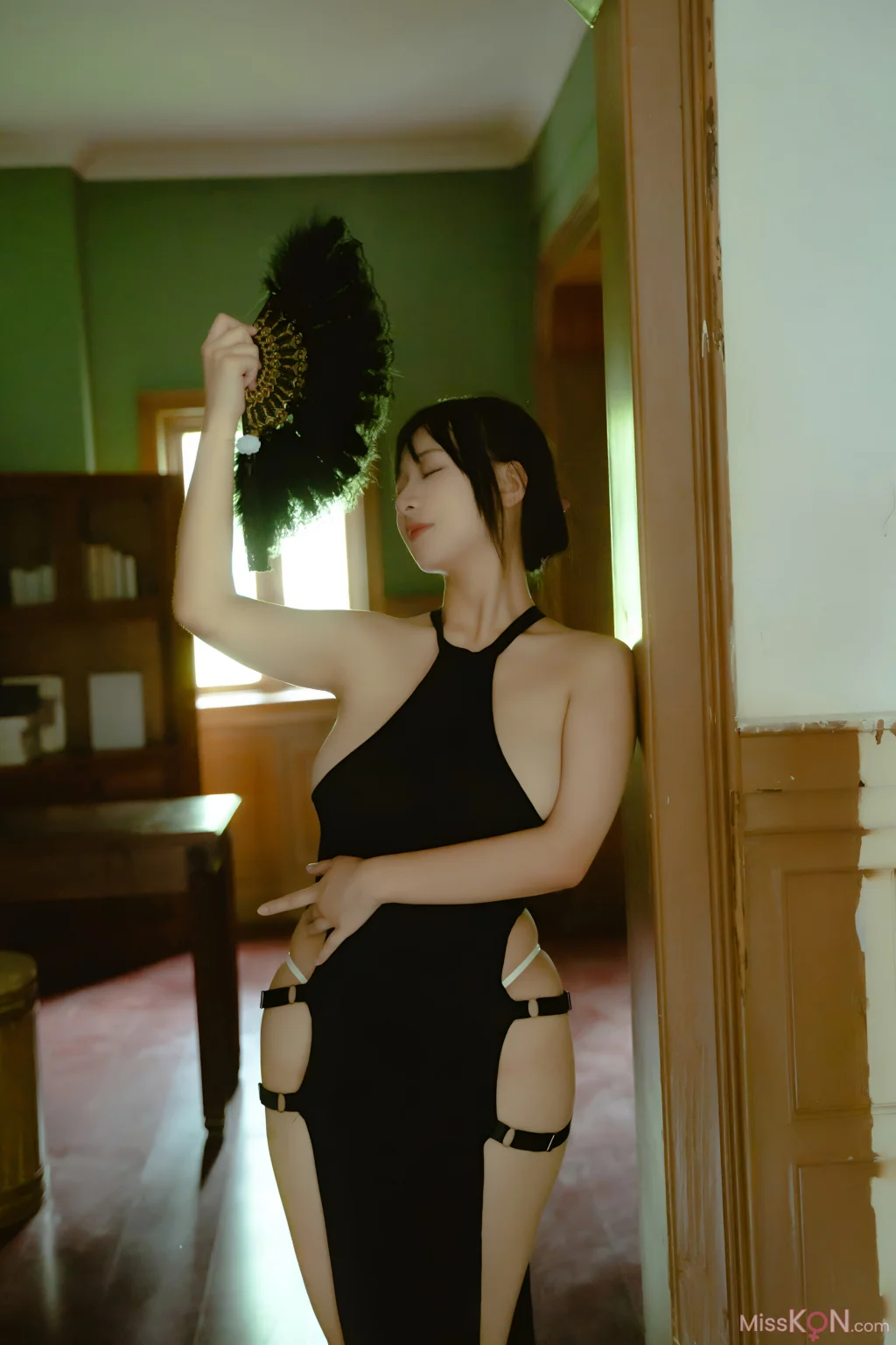 Coser@浅安安: 激凸黑珍珠 (70 photos)