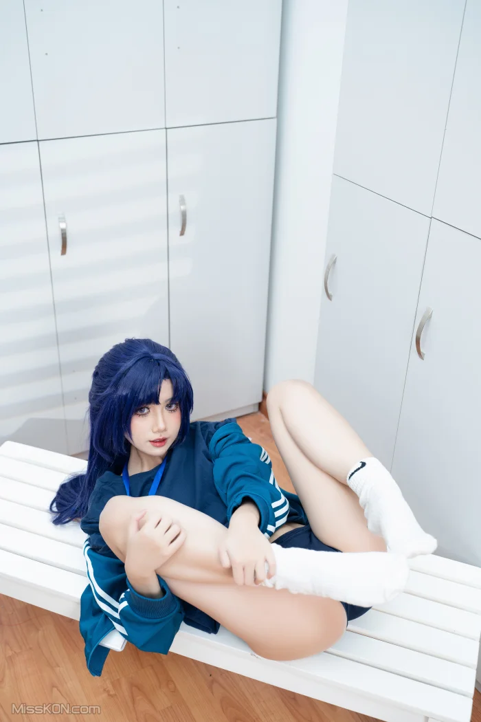 Coser@PoppaChan: Hayase Yuuka (95 photos + 12 videos)