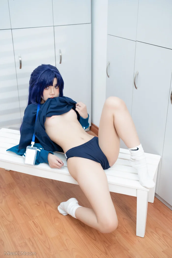 Coser@PoppaChan: Hayase Yuuka (95 photos + 12 videos)