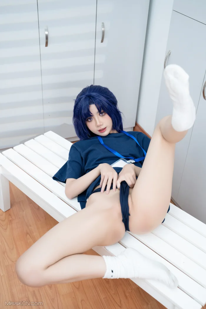 Coser@PoppaChan: Hayase Yuuka (95 photos + 12 videos)
