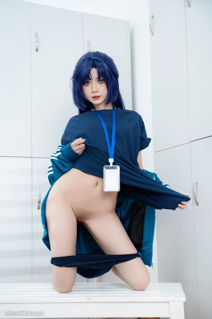 Coser@PoppaChan: Hayase Yuuka (95 photos + 12 videos)