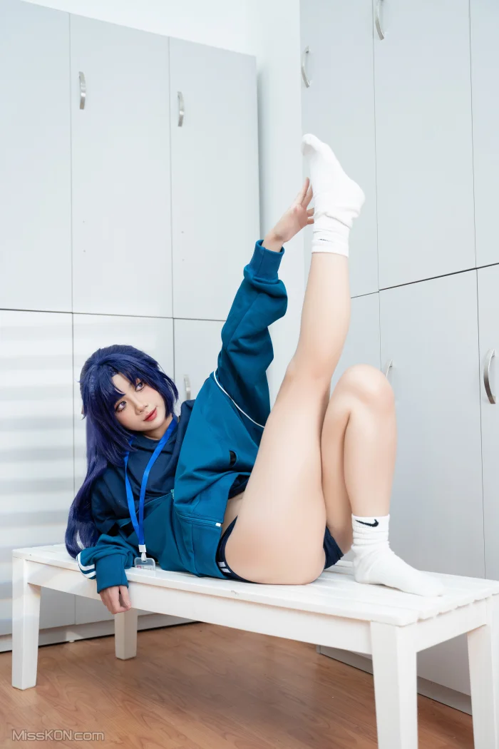Coser@PoppaChan: Hayase Yuuka (95 photos + 12 videos)