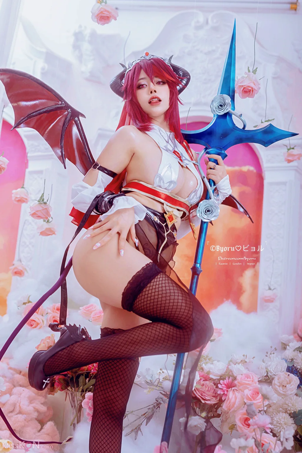 Coser@Byoru: Rosaria Succubus (Genshin Impact) (61 photos)