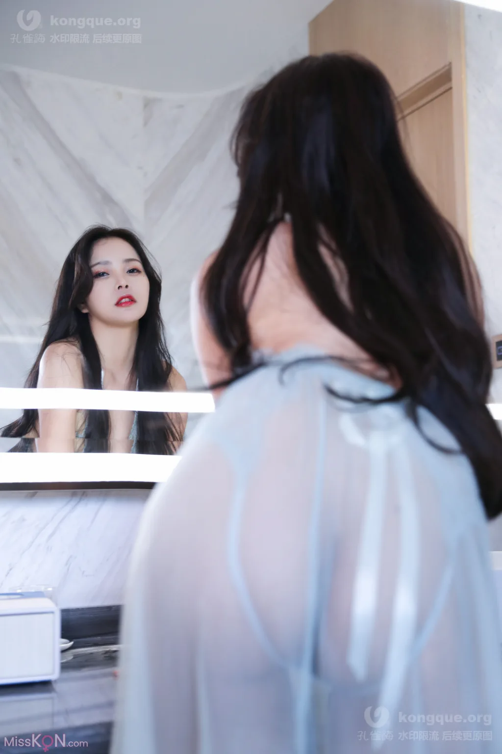 Coser@苏嫣嫣阿姨: 蓝色薄纱裙 (38 photos + 4 videos)