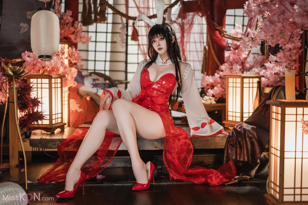 Coser@Natsuko夏夏子: 碧蓝航线 大山巫女兔 (71 photos)