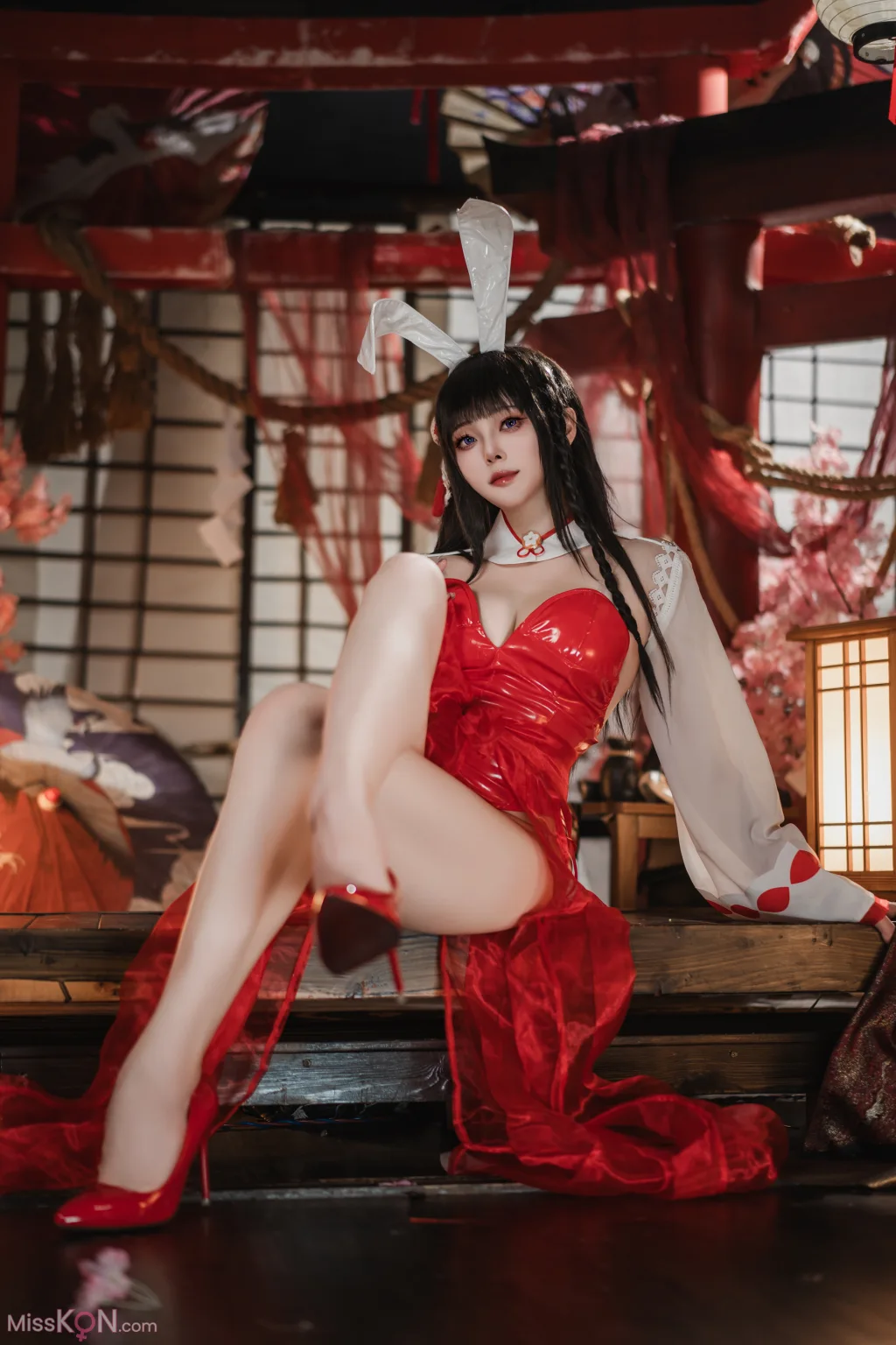 Coser@Natsuko夏夏子: 碧蓝航线 大山巫女兔 (71 photos)