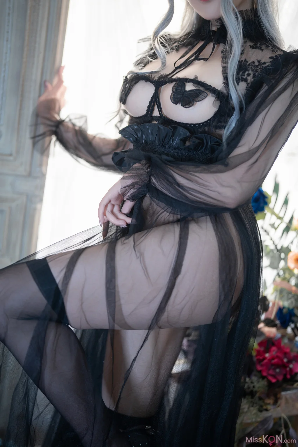 Coser@Natsuko夏夏子: Black Butterfly (62 photos)
