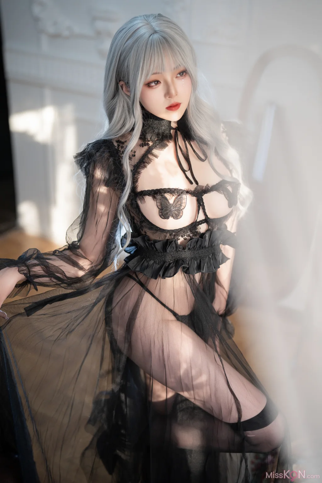 Coser@Natsuko夏夏子: Black Butterfly (62 photos)