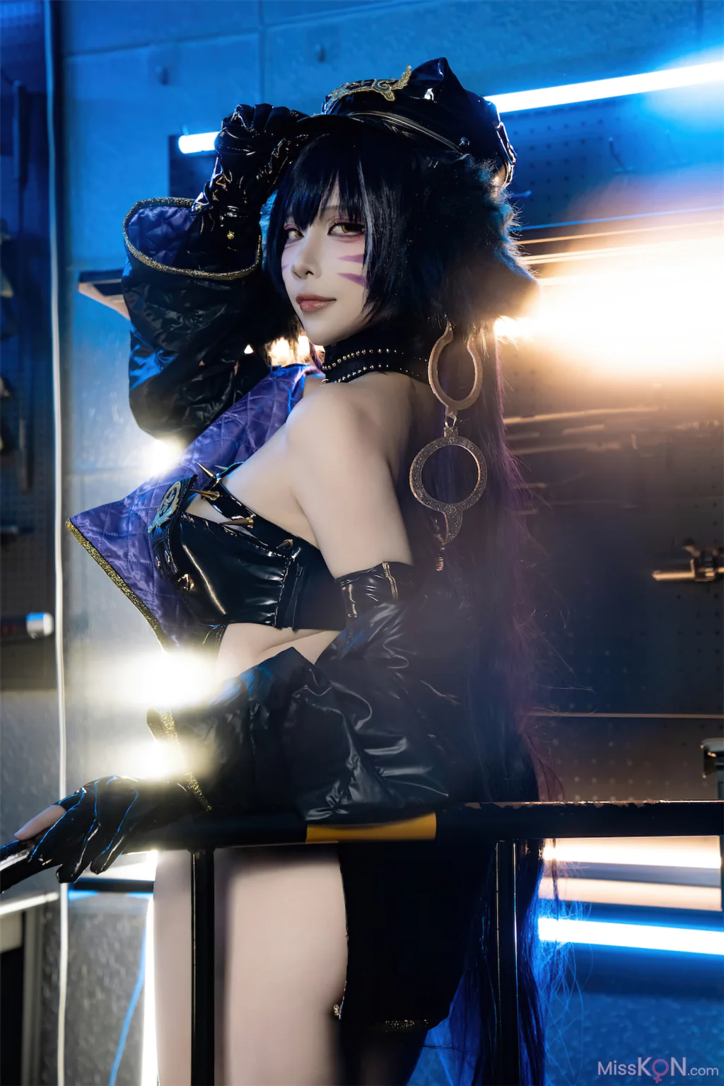 Coser@二佐Nisa: 碧蓝航线 武藏 女警 (25 photos)