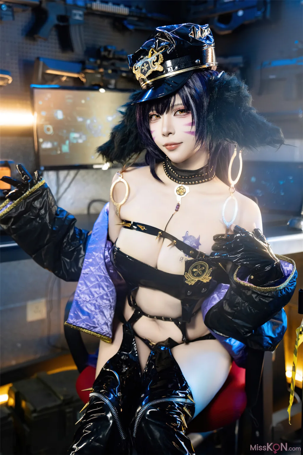 Coser@二佐Nisa: 碧蓝航线 武藏 女警 (25 photos)
