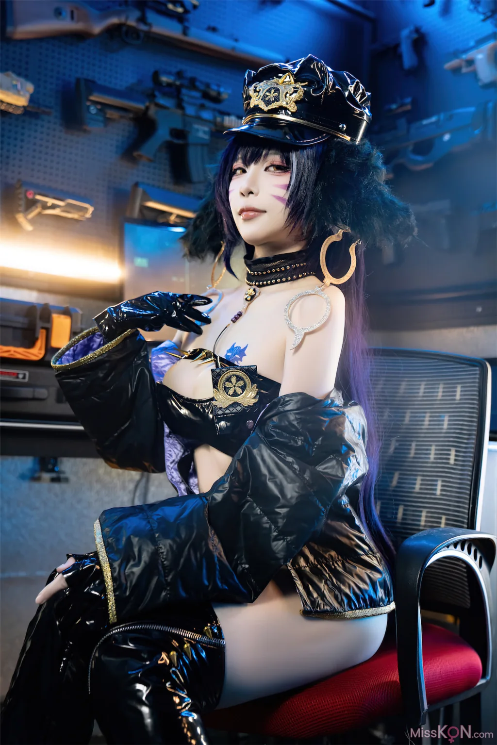 Coser@二佐Nisa: 碧蓝航线 武藏 女警 (25 photos)
