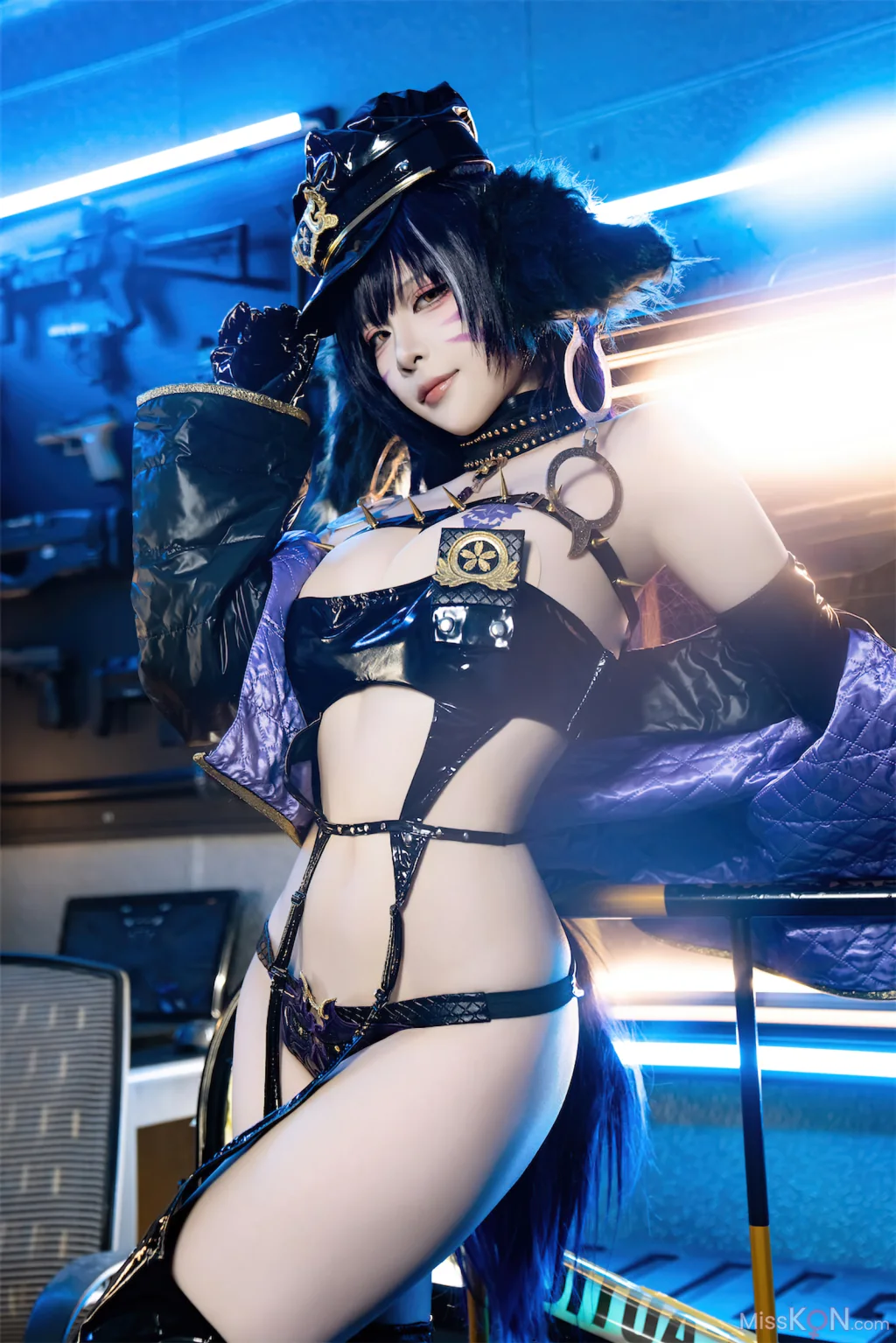Coser@二佐Nisa: 碧蓝航线 武藏 女警 (25 photos)