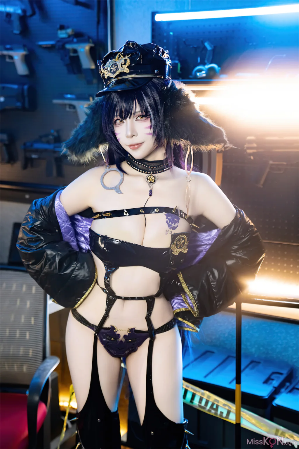 Coser@二佐Nisa: 碧蓝航线 武藏 女警 (25 photos)