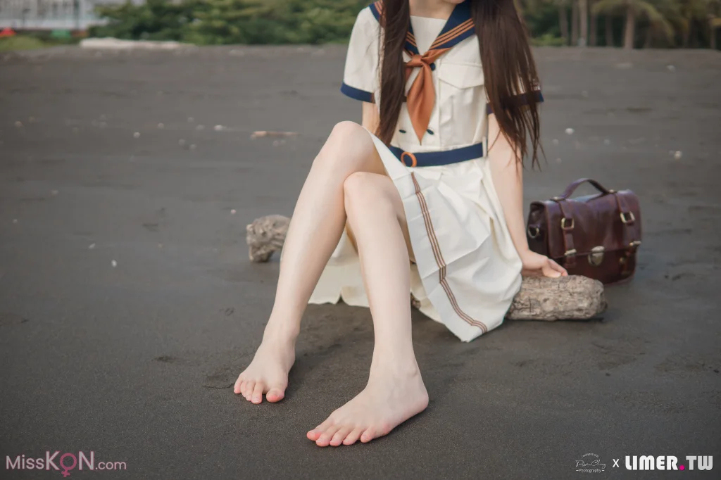 [Limerence原创] No.044: 海蓝 JK盛夏服海边戏水 (300 photos + 1 video) – Page 2