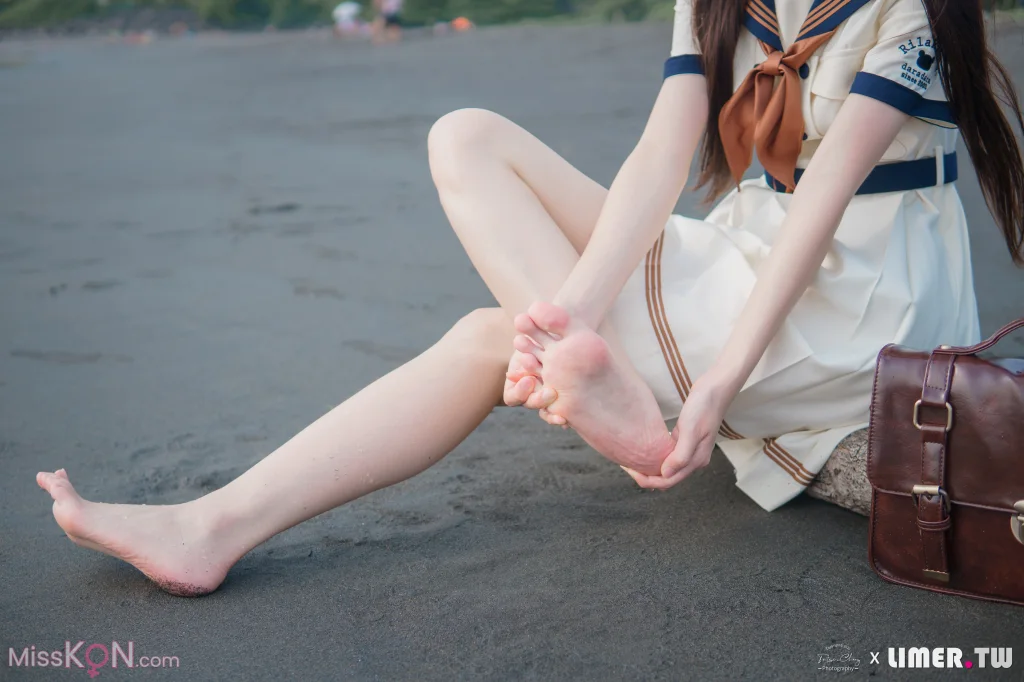 [Limerence原创] No.044: 海蓝 JK盛夏服海边戏水 (300 photos + 1 video) – Page 2