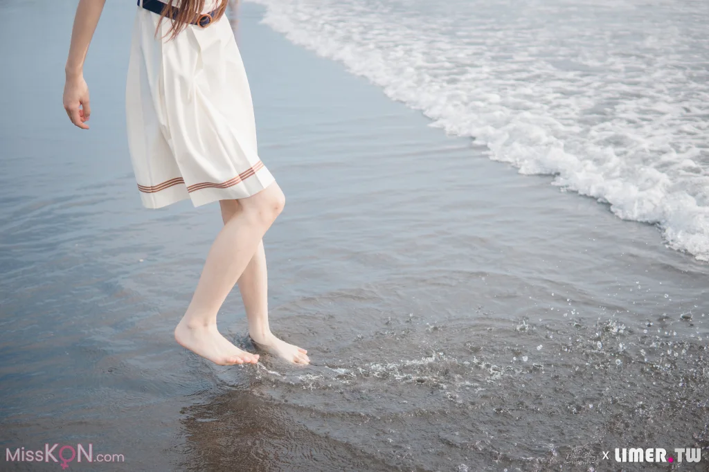 [Limerence原创] No.044: 海蓝 JK盛夏服海边戏水 (300 photos + 1 video) – Page 3