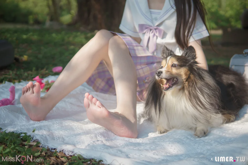 [Limerence原创] No.047: 海蓝 白皙希腊脚 JK户外野餐 (199 photos + 1 video) – Page 3