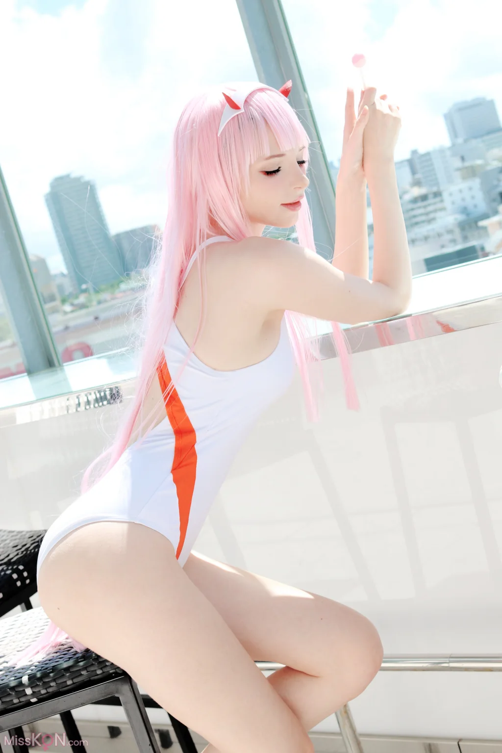 Coser@Peach milky: ZeroTwo (78 photos)