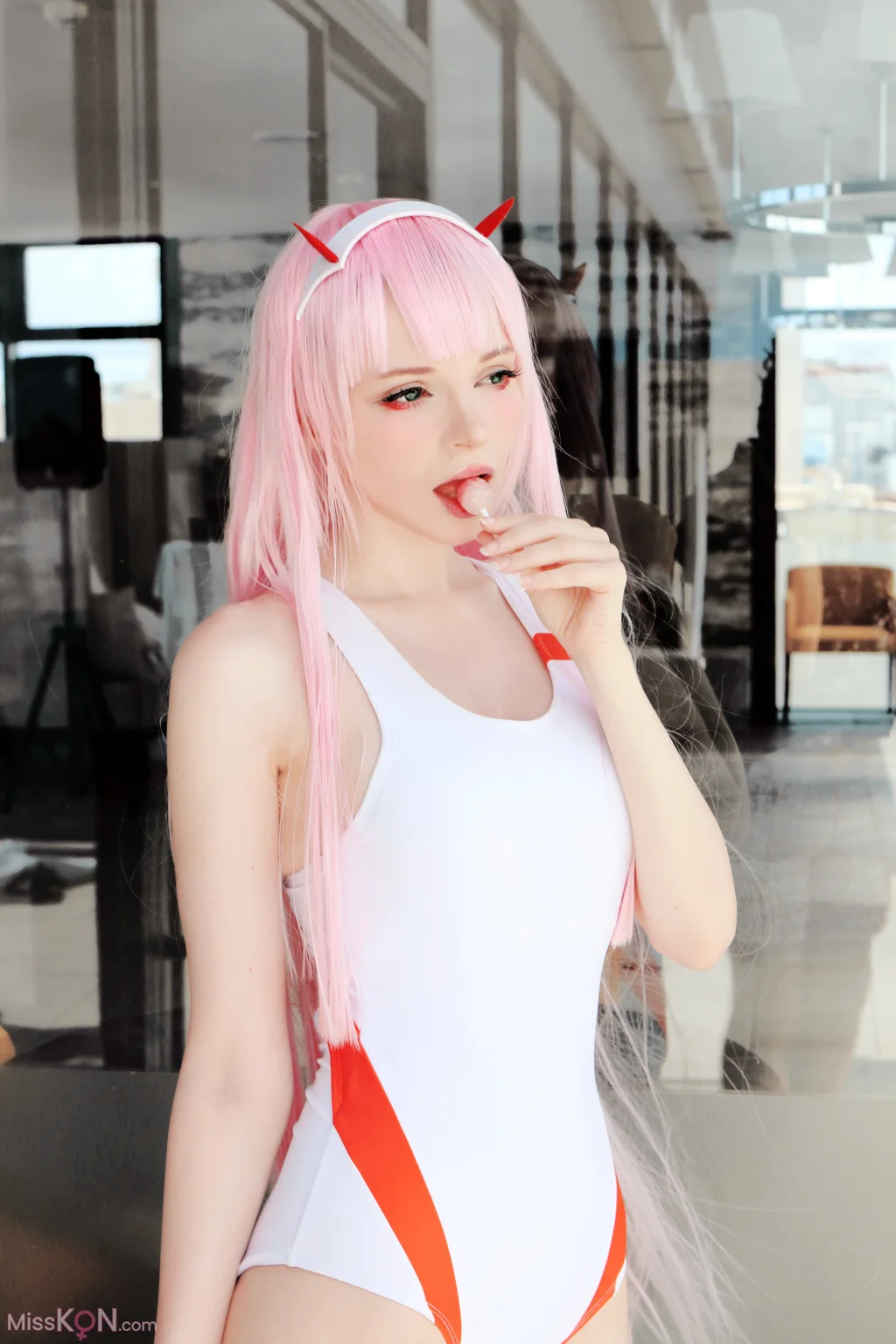 Coser@Peach milky: ZeroTwo (78 photos)
