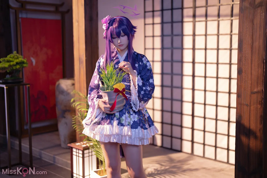 Coser@lunananya: Blue Archive Igusa Haruka (New Year) (34 photos)