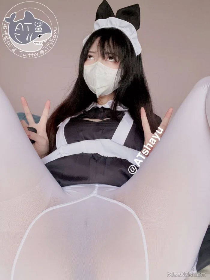 Coser@AT鲨: 限时真空白丝女仆 (30 photos) – Page 3