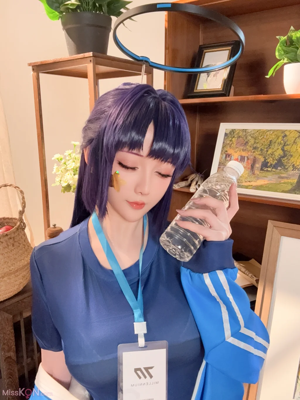 Coser@星之迟迟Hoshilily: 蔚蓝档案-早濑优香体操服 (69 photos + 1 video)