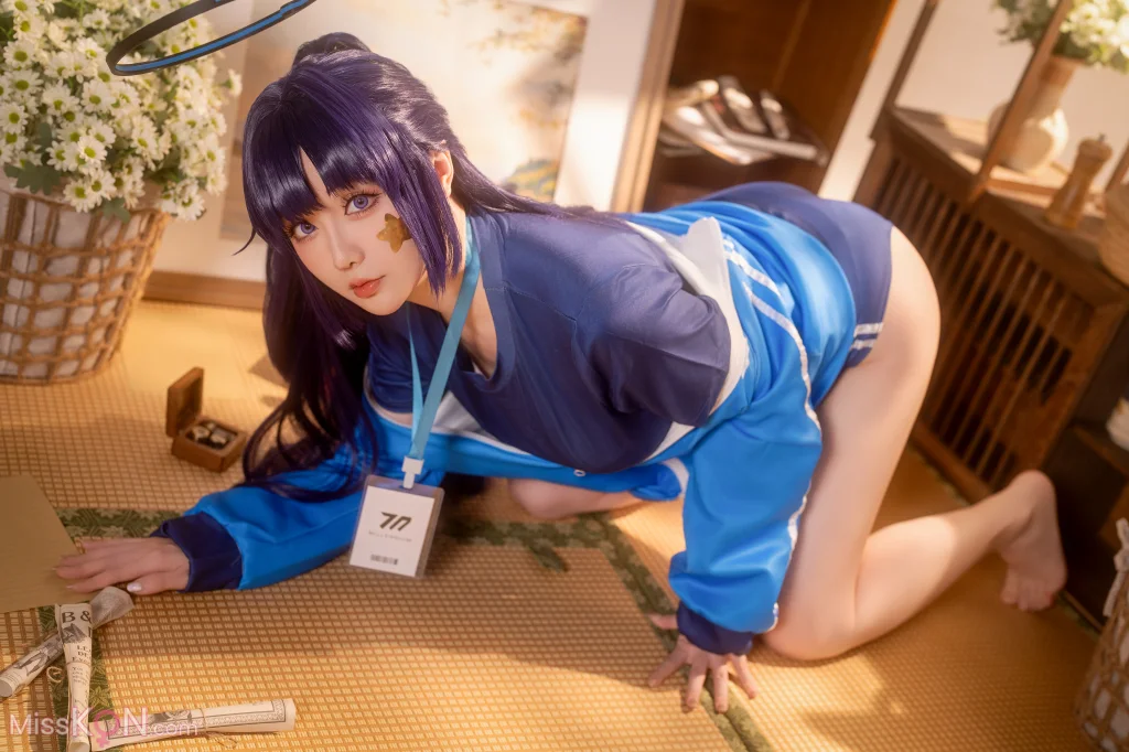 Coser@星之迟迟Hoshilily: 蔚蓝档案-早濑优香体操服 (69 photos + 1 video) – Page 2