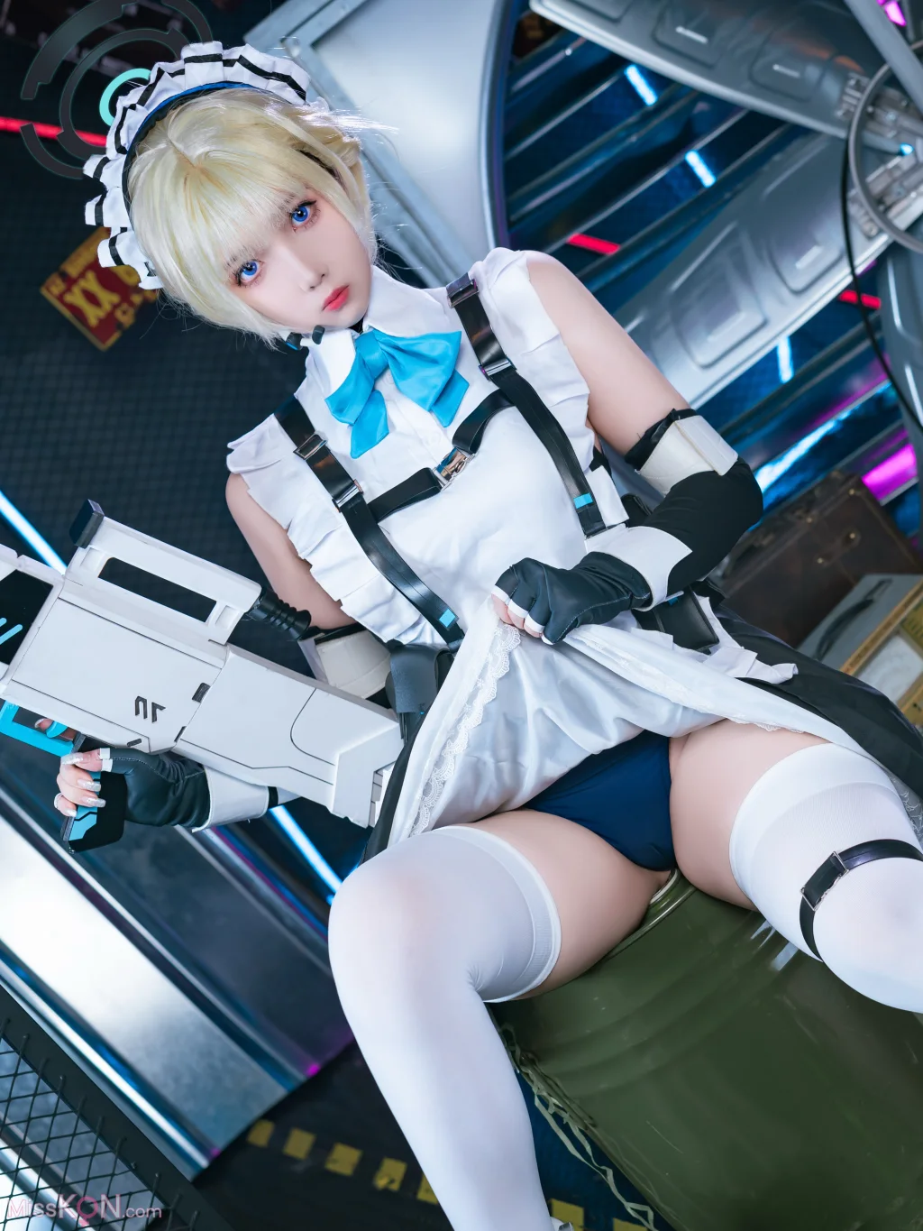 Coser@小和甜酒: 碧蓝档案-飞鸟马时女仆 (31 photos)