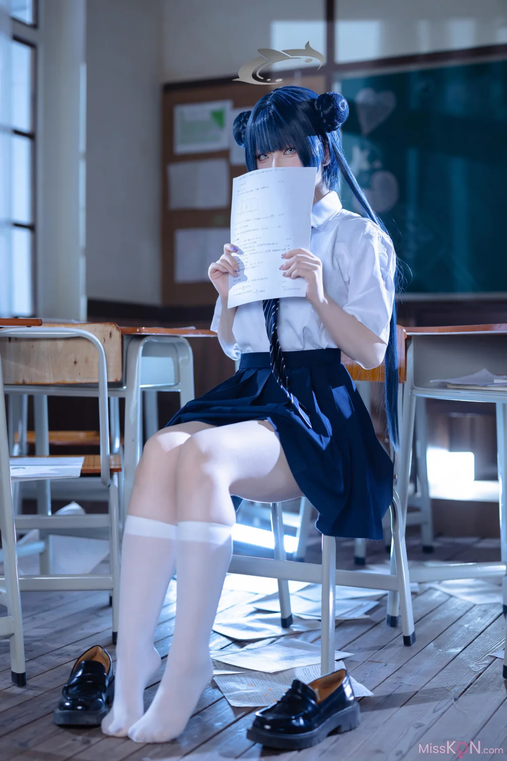 Coser@屿鱼: 蔚蓝档案 妃咲JK (61 photos)