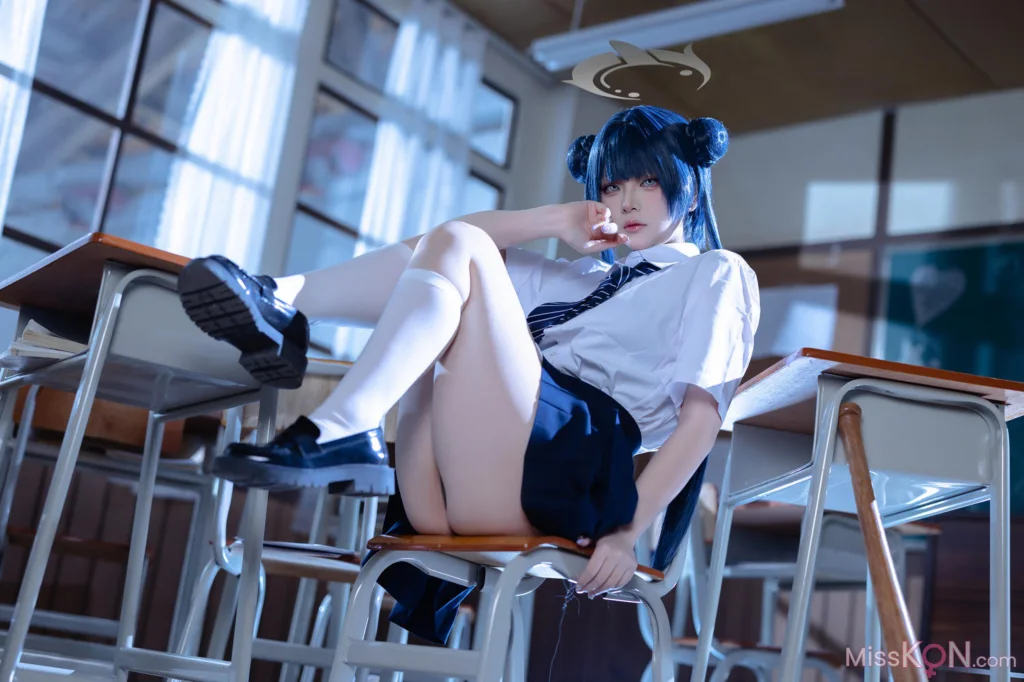 Coser@屿鱼: 蔚蓝档案 妃咲JK (61 photos)
