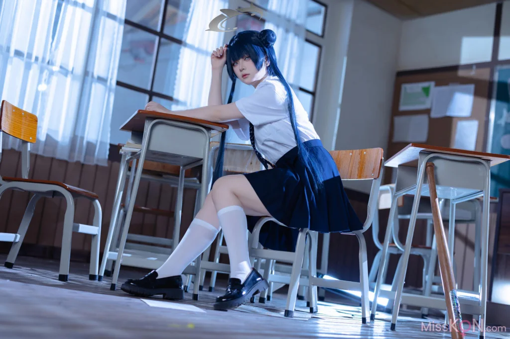 Coser@屿鱼: 蔚蓝档案 妃咲JK (61 photos)