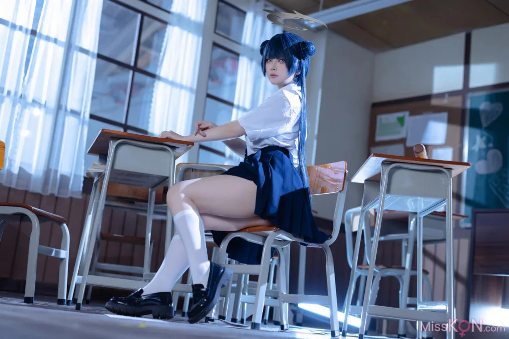 Coser@屿鱼: 蔚蓝档案 妃咲JK (61 photos)