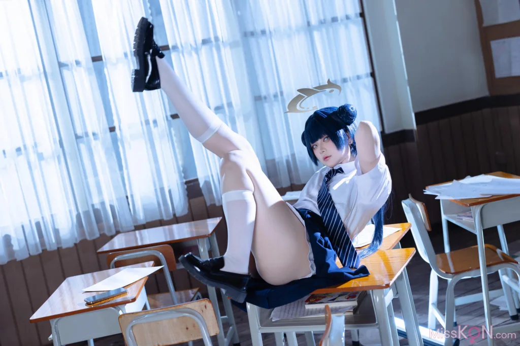 Coser@屿鱼: 蔚蓝档案 妃咲JK (61 photos) – Page 3