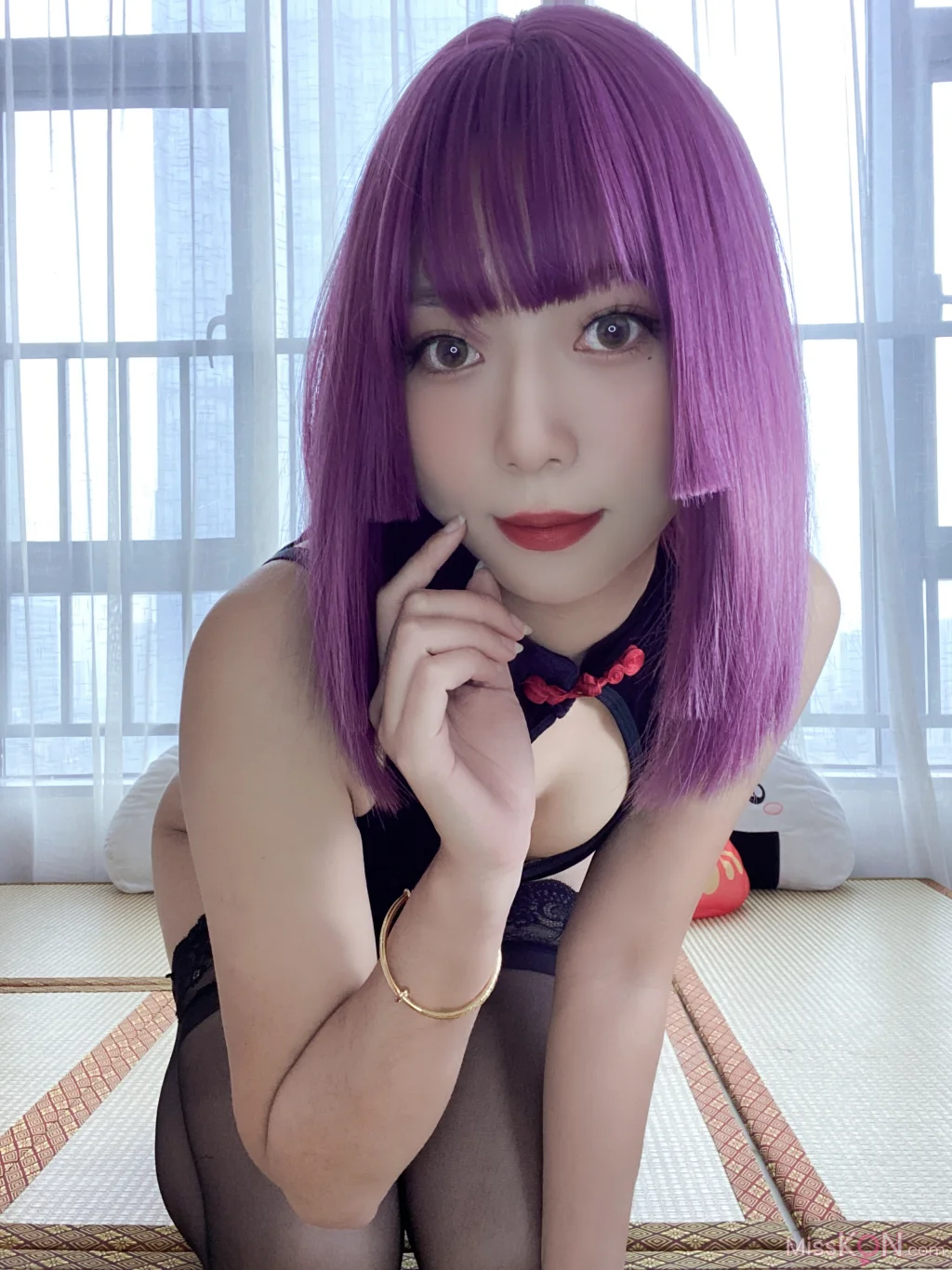 Coser@Money冷冷: 高叉旗袍蕾丝裙 (107 photos)