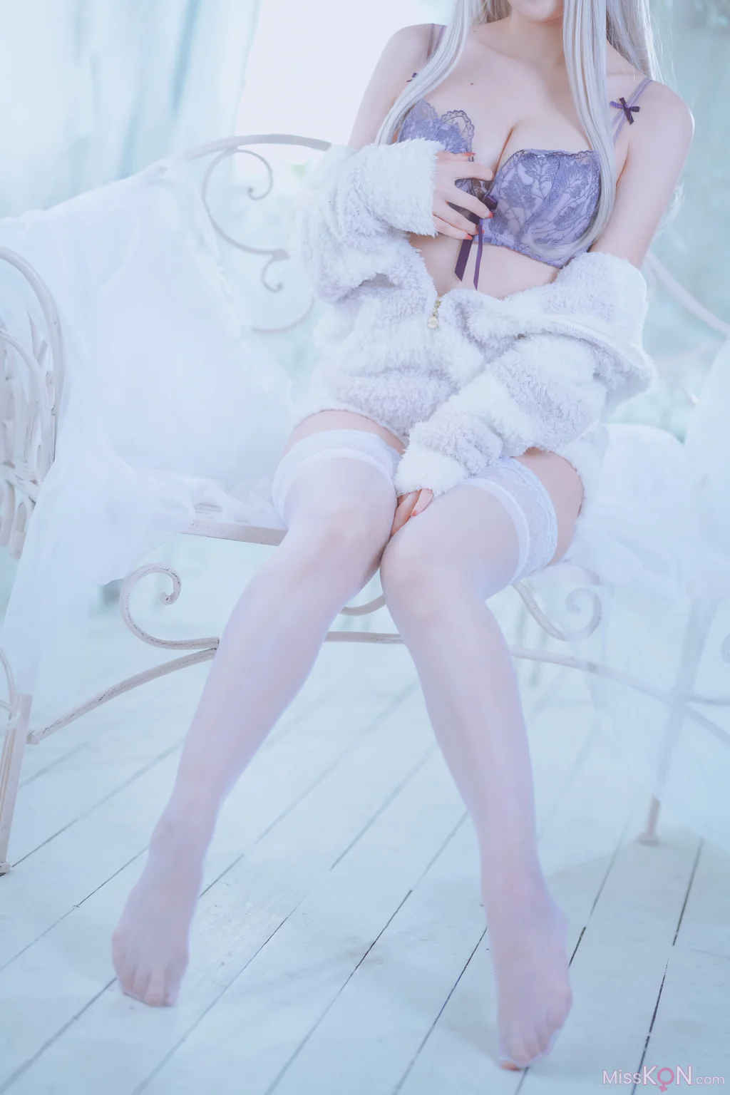 Coser@くろてぃあ (くろ):【KEMOMIMI WHITE】Lingerie (55 photos) – Page 2