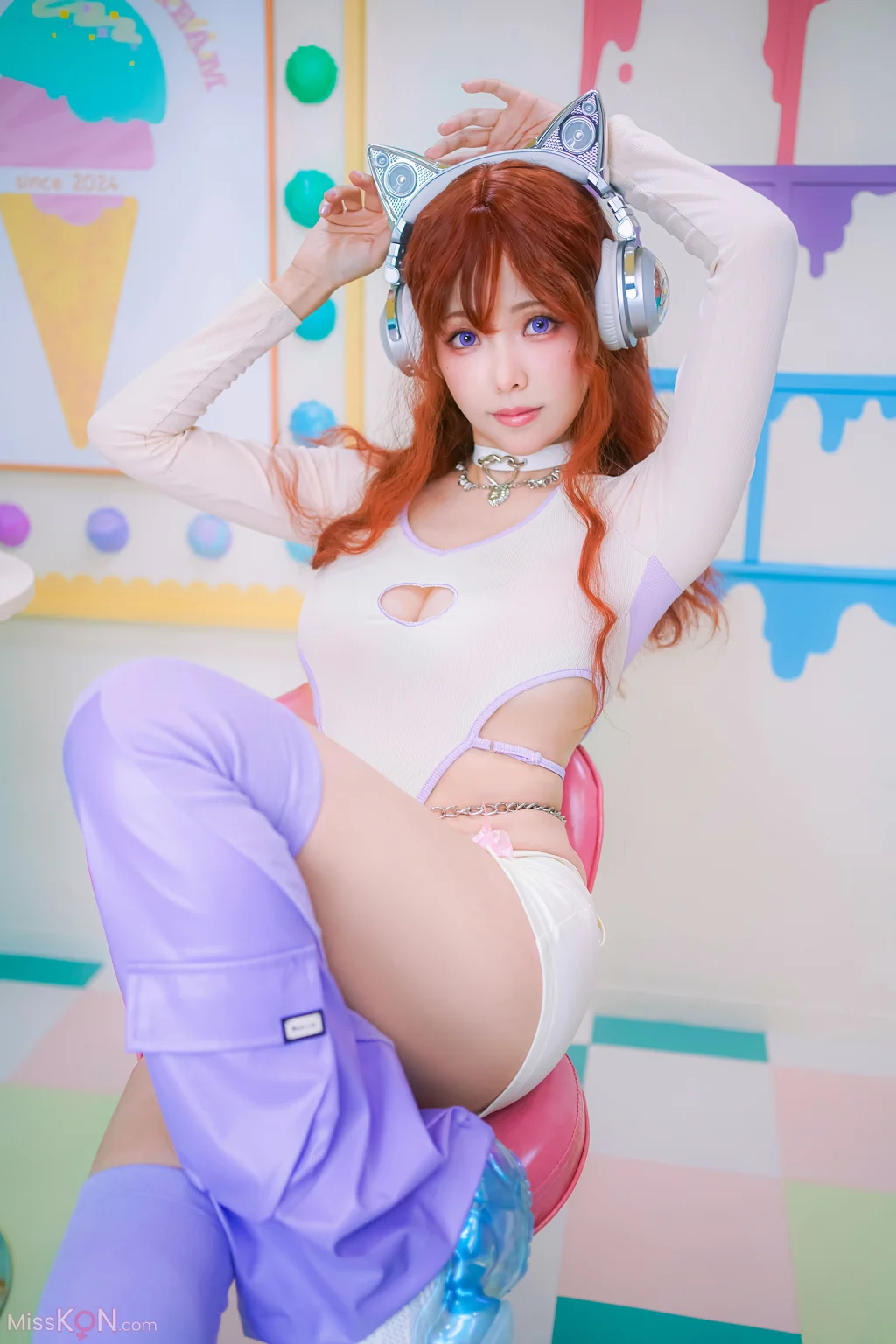 Coser@Ely_eee (ElyEE子): Maoin Y2K貓音 (25 photos + 3 videos)