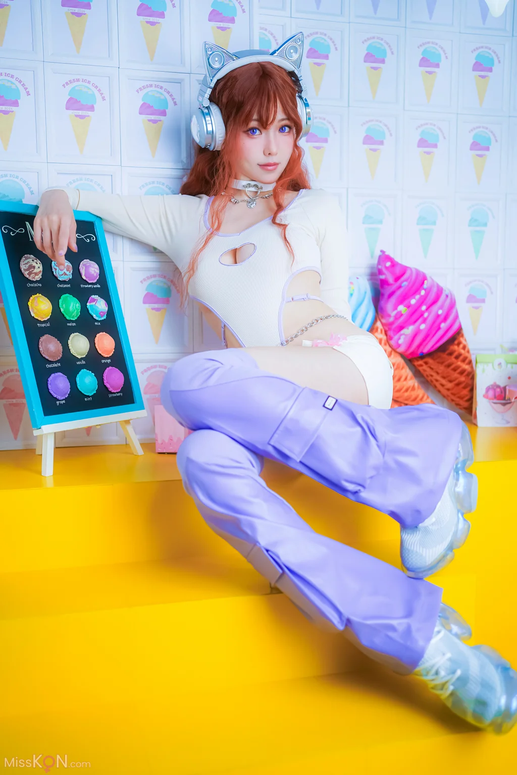 Coser@Ely_eee (ElyEE子): Maoin Y2K貓音 (25 photos + 3 videos)