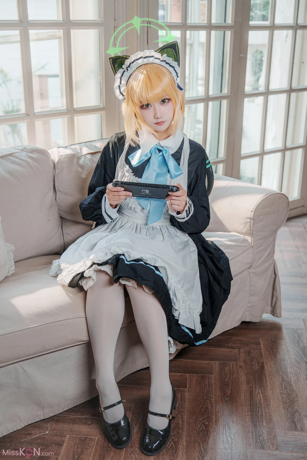 Coser@lunananya: 碧蓝档案 才羽绿 (28 photos)