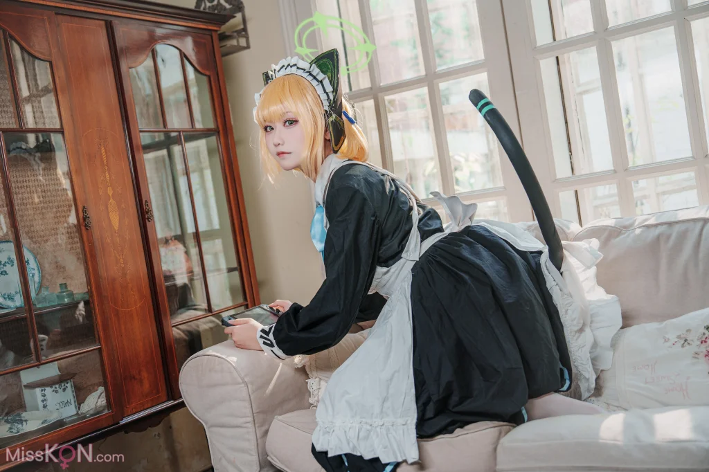 Coser@lunananya: 碧蓝档案 才羽绿 (28 photos)