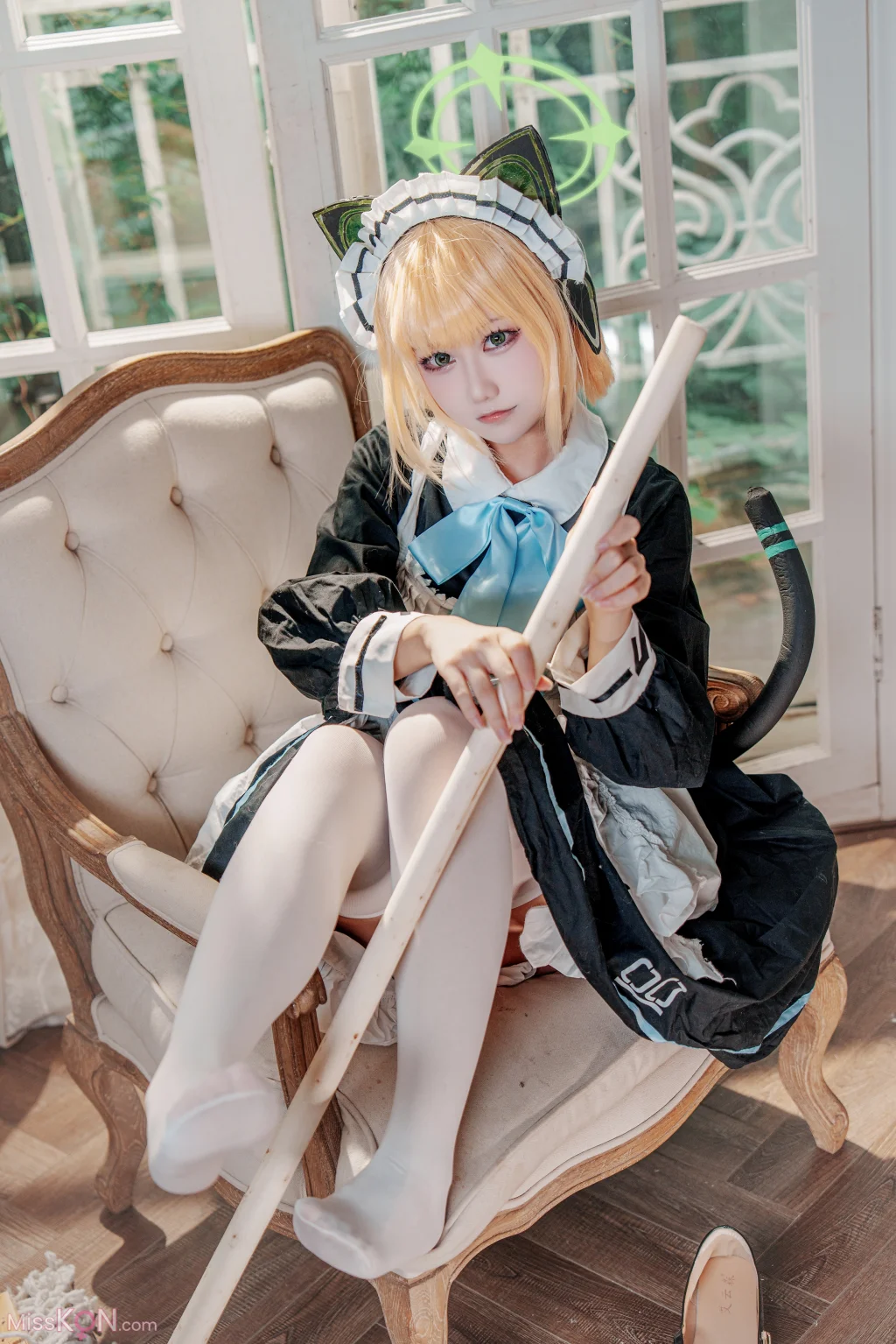 Coser@lunananya: 碧蓝档案 才羽绿 (28 photos)