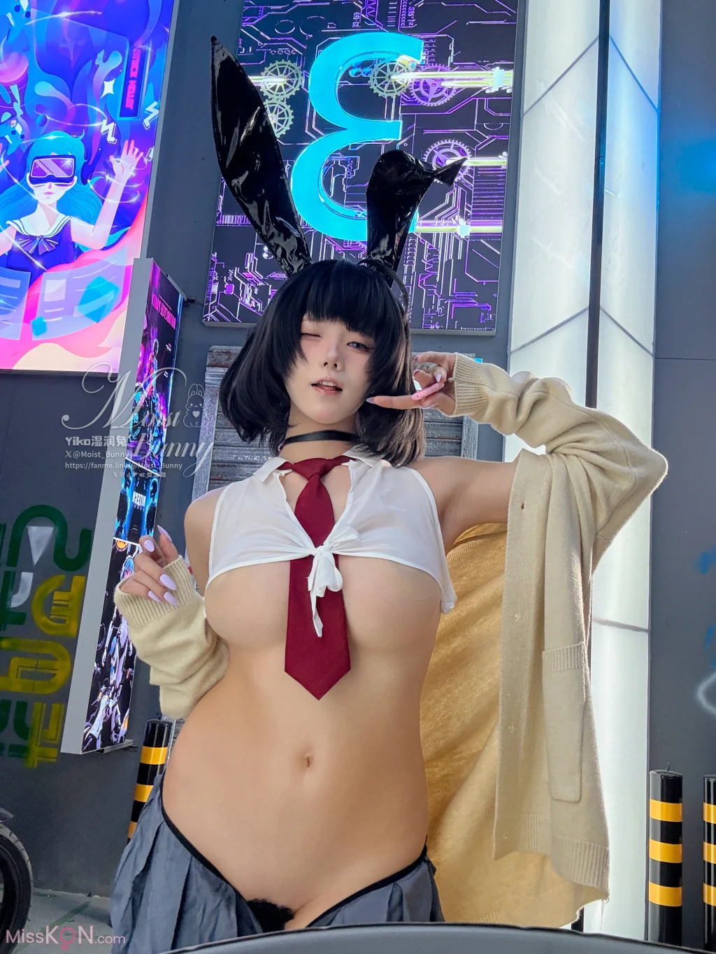 Coser@黏黏团子兔: 10月作品『賽博逆JK』提线木偶 (87 photos + 3 videos) – Page 4