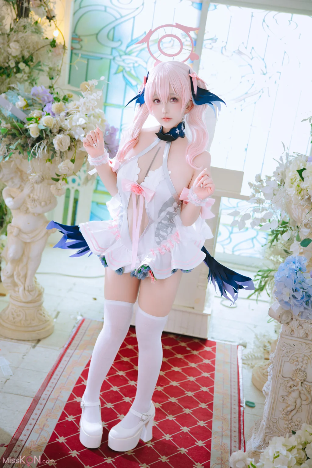Coser@日奈娇: 蔚蓝档案 下江小春花嫁 (26 photos)