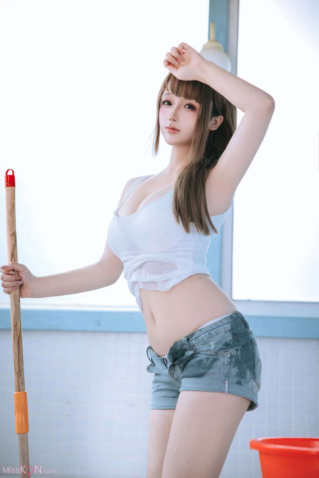 Coser@日奈娇: 男浴室保洁员 (175 photos + 5 videos) – Page 2