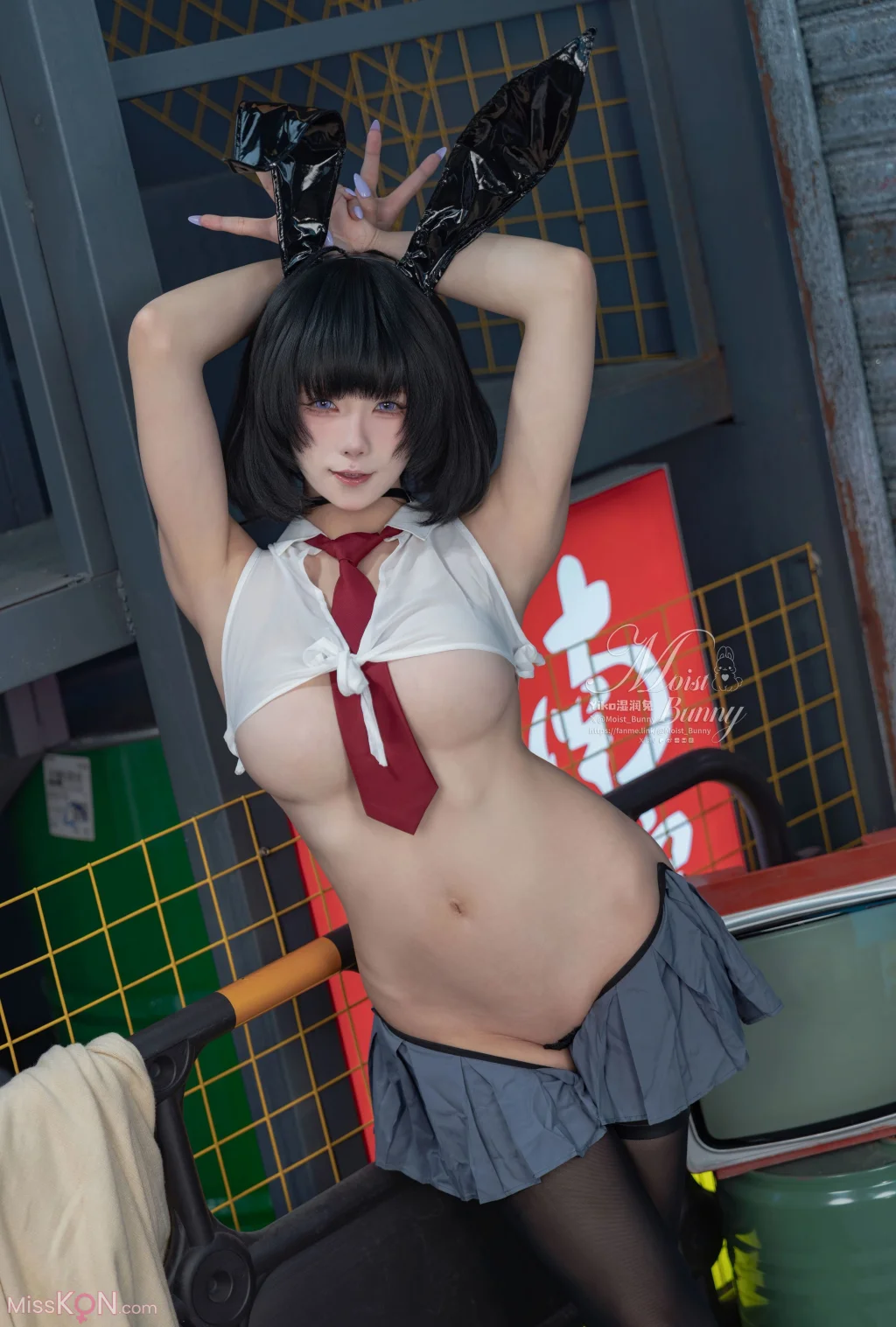 Coser@黏黏团子兔: 2025年10月作品 賽博逆JK (87 photos)