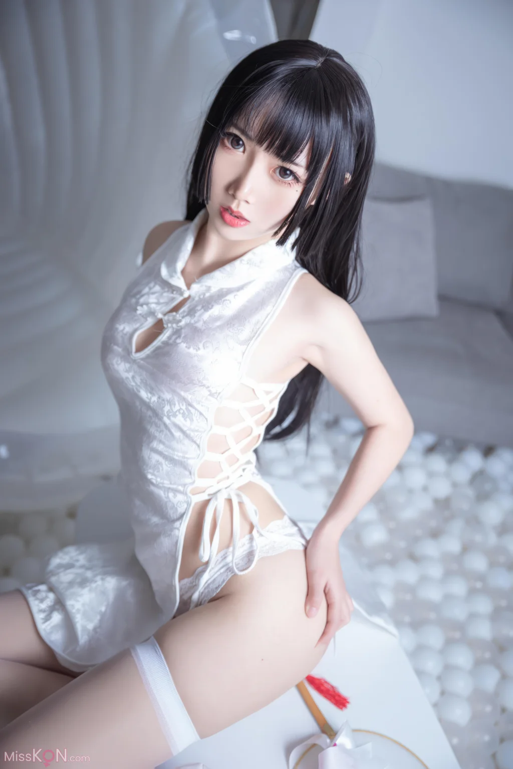Coser@面饼仙儿: 白色旗袍 (60 photos) – Page 3
