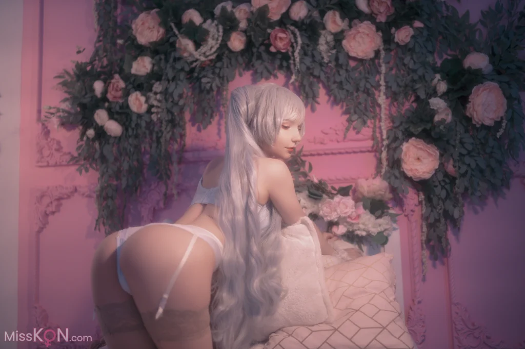 Coser@Michi Kyunn: Weiss in Flowers (60 photos)
