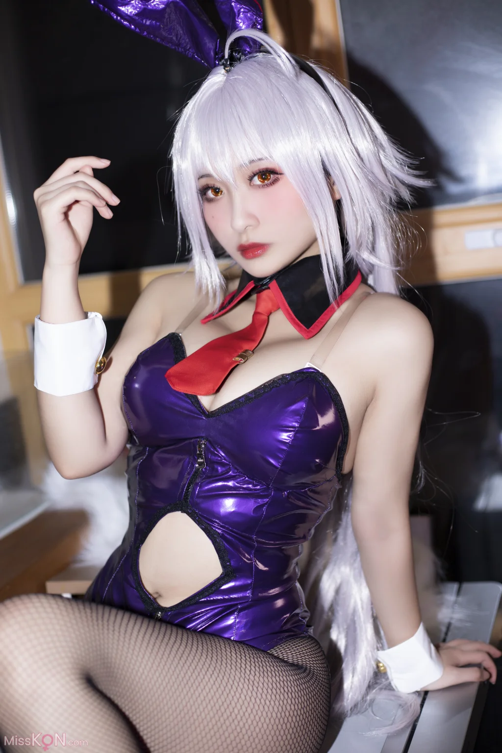 Coser@洛璃LoLiSAMA: FGO-黑贞兔子 (42 photos + 1 video)