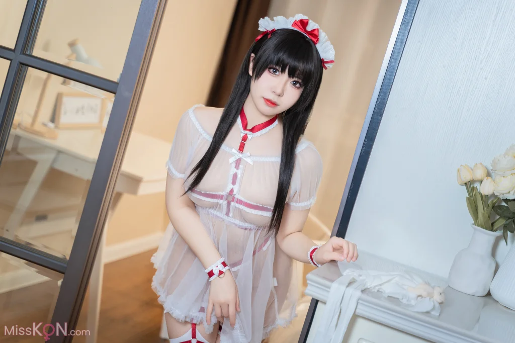 Coser@虎森森: 熊熊女仆 (50 photos)