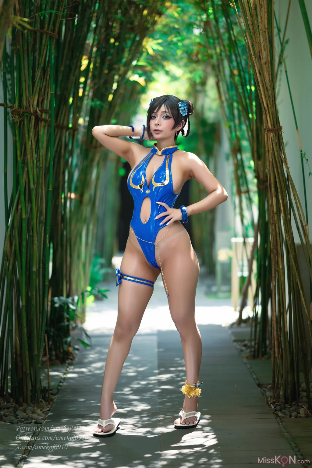 Coser@UmekoJ: ChunLi (98 photos + 8 videos)