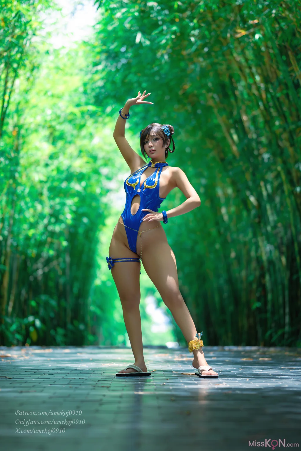Coser@UmekoJ: ChunLi (98 photos + 8 videos)